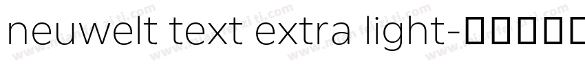 neuwelt text extra light字体转换